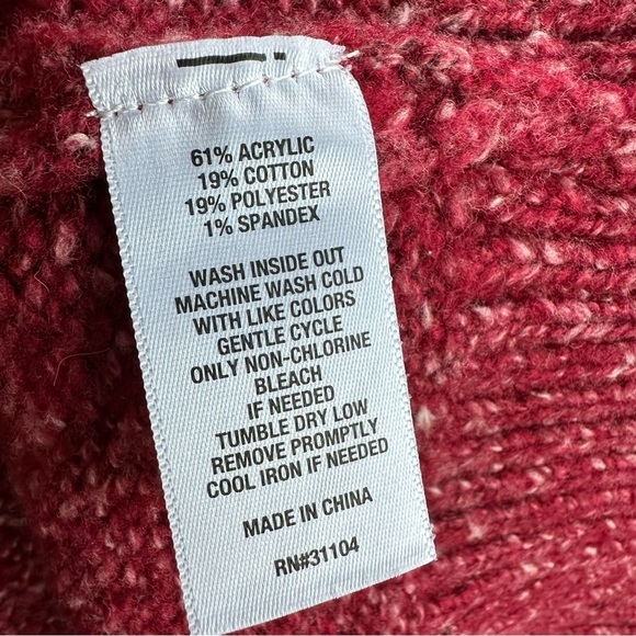 Wonderly Mauve Marled Knit Button Front Cardigan, M - Picture 8 of 11